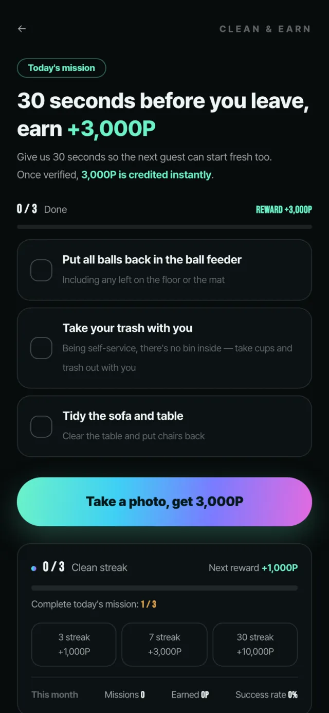Extend · tidy up · leave — 3