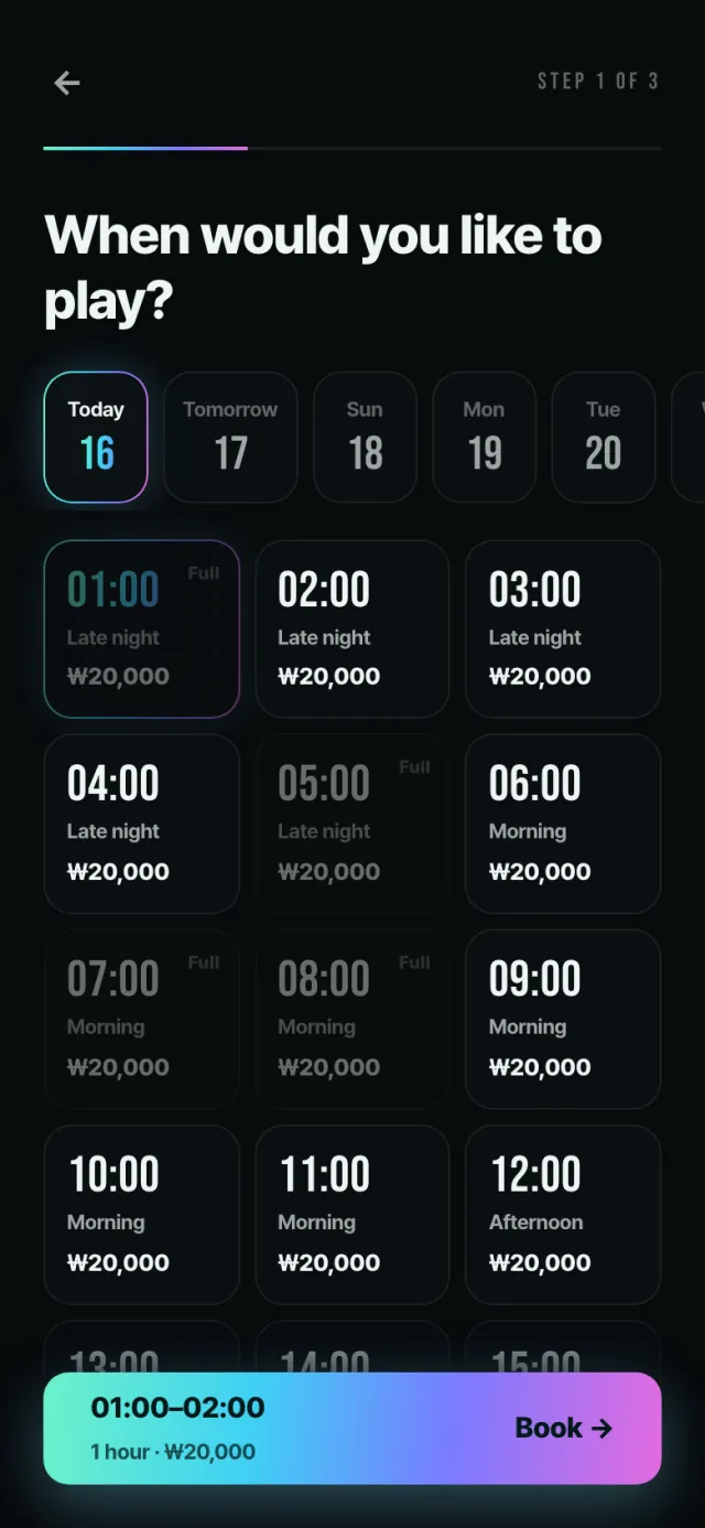 Book in the app — 2